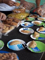 Diwali sweets distribution with school childrens